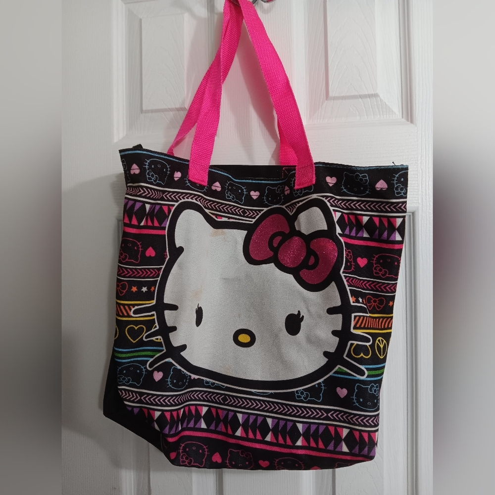 Hello Kitty Tote Bag with Pink Handles